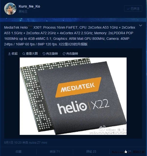 Helio X30