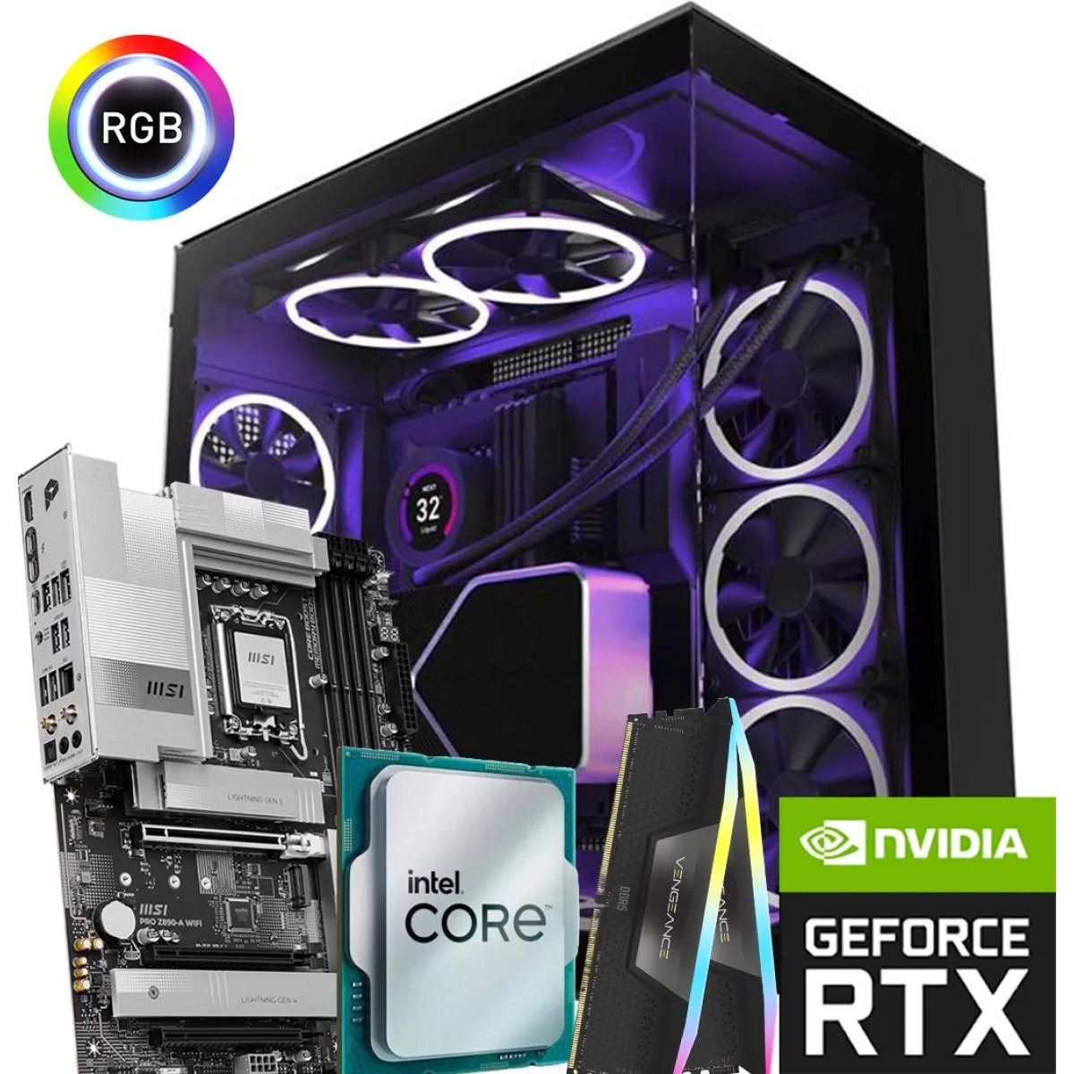 Intel Core i7 
RTX 5080