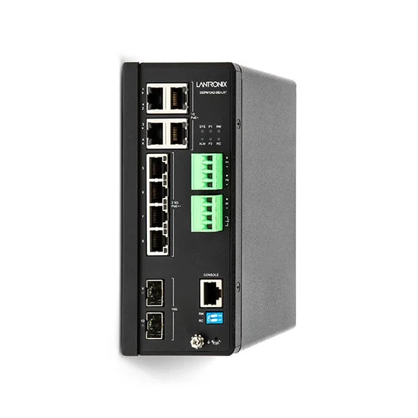 Lantronix 10G Hardened PoE++ Switch